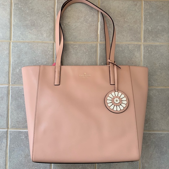 KATE SPADE MEDIUM TOTE ROSA ROSY CHEEKS SHOULDER - Picture 6 of 8